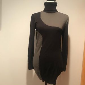 Black & Gray Sweater (Dress) M